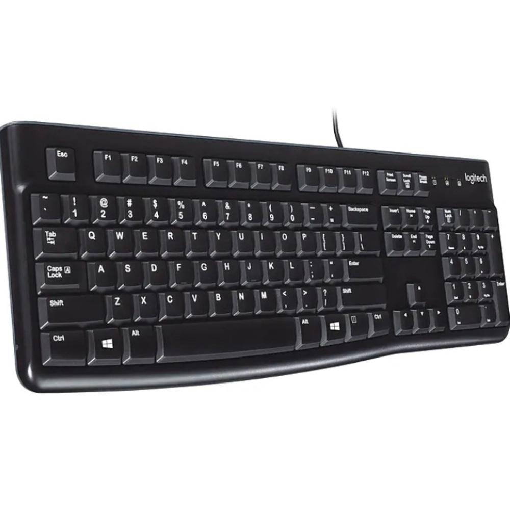 Logitech K120 Wired Standard USB Black Keyboard